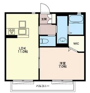 グランメール藤【1階】の間取り
