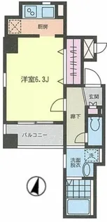 ル・ポエーム【5階】の間取り