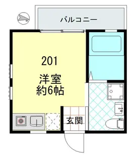 アパートメント新小岩B棟【2階】の間取り