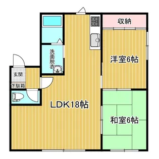 関谷ハイツE【2階】の間取り