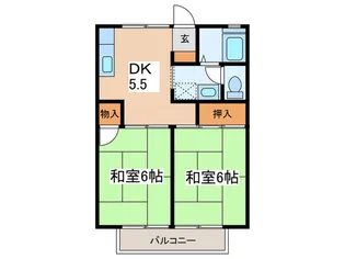 パレーシャル山口1【2階】の間取り