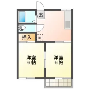 松南ハイツ【2階】の間取り