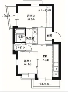 ボンボヤージ2010【3階】の間取り
