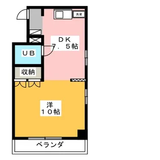ロータリーヒーロー【2階】の間取り