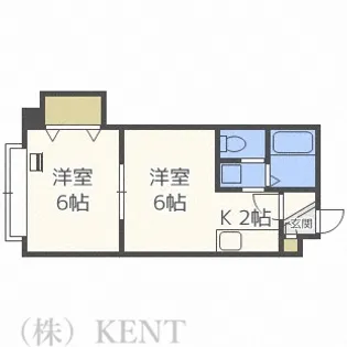 シュヴェルニー北円山【5階】の間取り