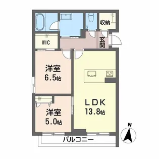 シャーメゾンHARU【2階】の間取り