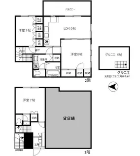 サンシティ貫井【1階】の間取り