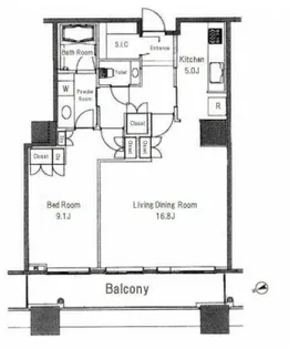 白金タワー【31階】の間取り