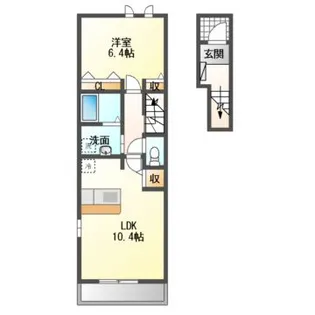 ナリッシュ【2階】の間取り