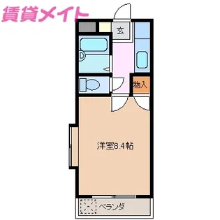 コーポどりーむ【1階】の間取り