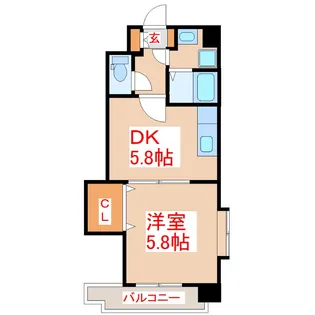 ラフィネT.M.I【4階】の間取り