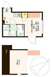 ボナール北千住【2階】の間取り