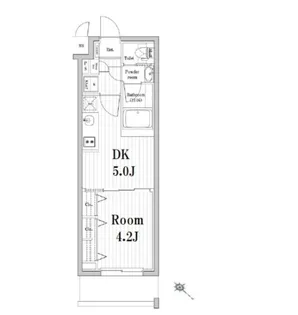 市谷鷹匠町レジデンス【1階】の間取り