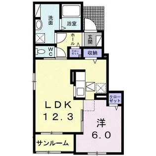 ライラックI【1階】の間取り