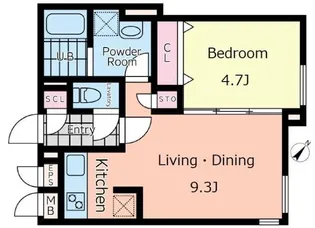PASEO渋谷幡ヶ谷【4階】の間取り