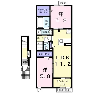 ロンベルジュ III【2階】の間取り