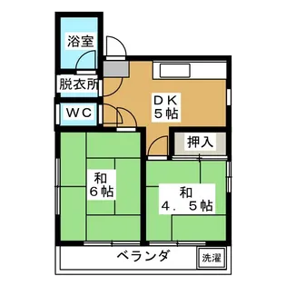 五井緑ビル【4階】の間取り