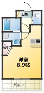 プライマル新大阪【2階】の間取り
