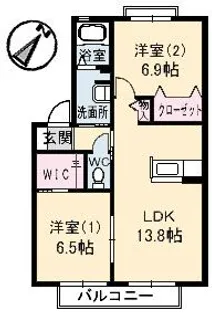 メゾン・ガーデン【2階】の間取り