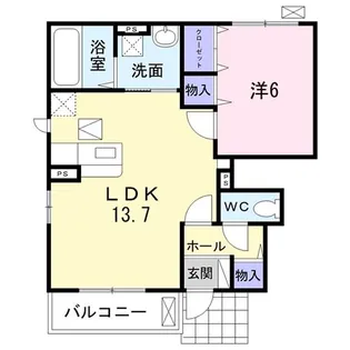 サン ガーデン【1階】の間取り