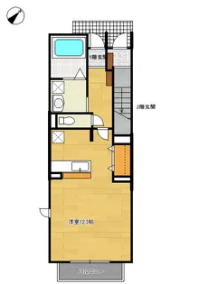 ソルサリエンテ割野【1階】の間取り