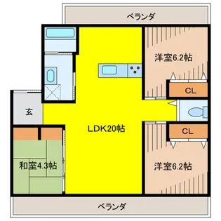 ファヴール【3階】の間取り