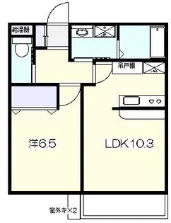 パルメゾン・けやき【2階】の間取り