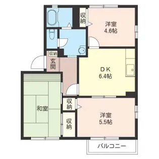 シャルムハイツ B【1階】の間取り