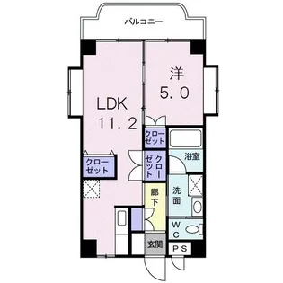 セントラルハイムII【1階】の間取り