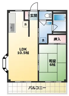 マンション鴨下【2階】の間取り