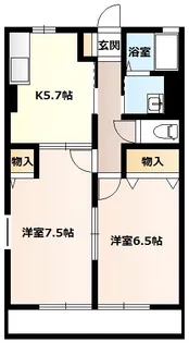 フローラ藤間【1階】の間取り