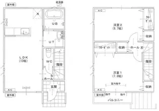 ルピナスB棟の間取り