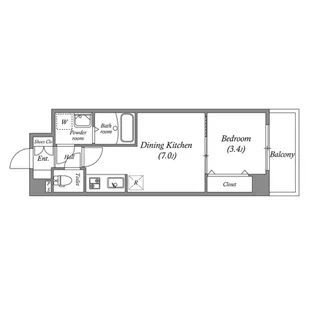 ウインズコート緑地パーク【3階】の間取り