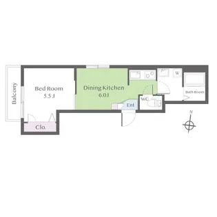 ニアハウス洗足【2階】の間取り