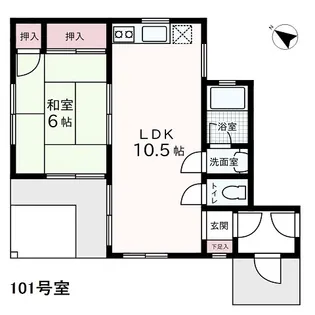 三軒茶屋一番館【1階】の間取り