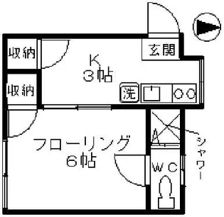 レジデンス遊【2階】の間取り