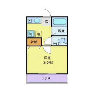 春日ホワイトコーポII【1階】の間取り