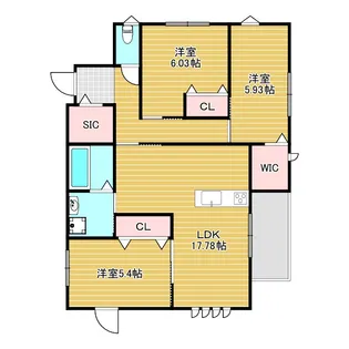 ナチュレ豊中【2階】の間取り
