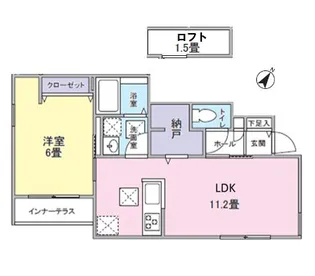 THE HOUSE Nishi Hachioji【1階】の間取り