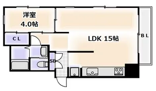 夕陽丘サンセット243【5階】の間取り