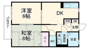 ディオン早出III【2階】の間取り