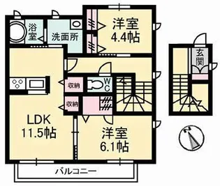 コンフォート【2階】の間取り