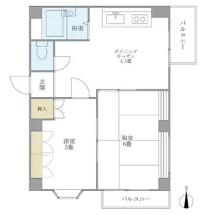 メゾン西ヶ原【4階】の間取り
