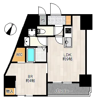 レクシア天神西町【3階】の間取り