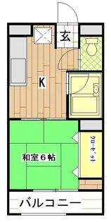 会津ロイヤルマンション【4階】の間取り