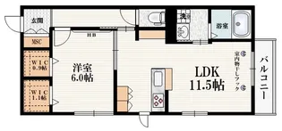 メゾンラフィーネ【1階】の間取り