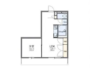 レオパレスAQUA【1階】の間取り