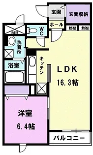 ヴェロクオーレ【2階】の間取り