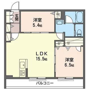 シャーメゾンアリス 105号室【1階】の間取り