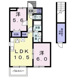 ラ・カスカータ【1階】の間取り